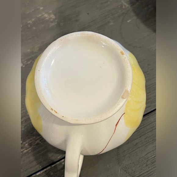 Vintage Blue Ridge Pottery cream and sugar set Sun Bouquet pattern hand-painted - Picture 7 of 13